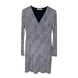 Athleta‎ Wrap It Up Dress in Black Polka Dot S